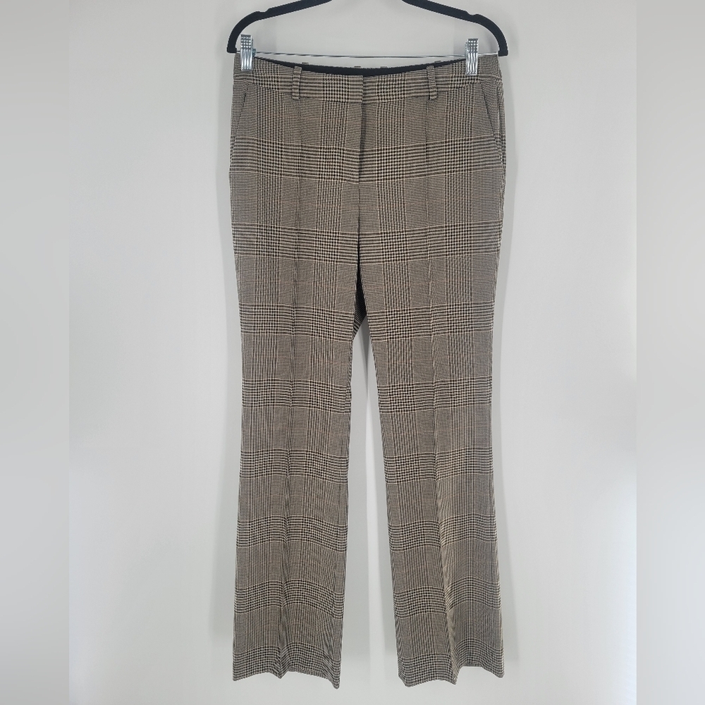 Boss Hugo Boss Wool Women's Dress Pants Trousers Houndstooth Plaid Size M 8